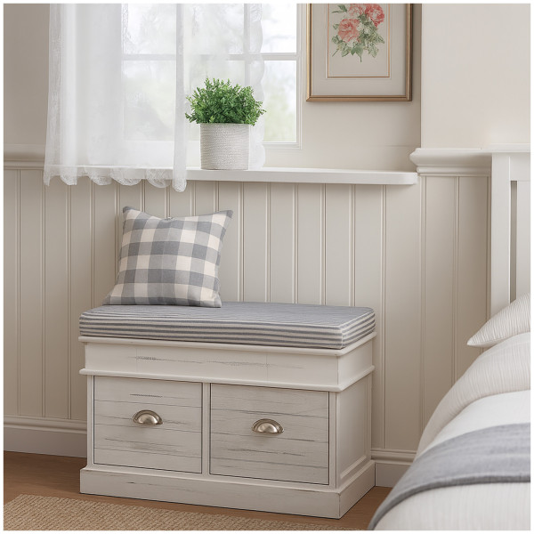 HTI-Living praktisch und stilvoll für Flur und Wohnbereich Sitzbank mit Stauraum und Sitzpolster