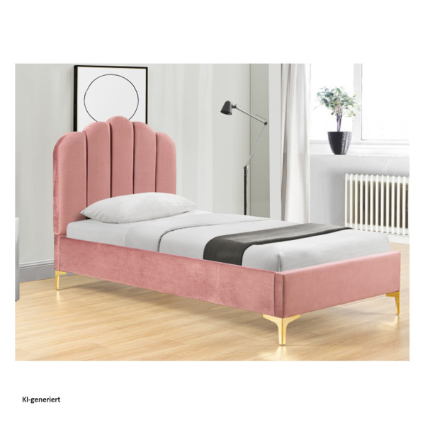 Bett Yoris 90 Pink Polyester
