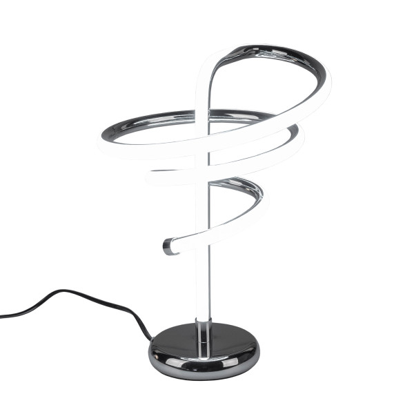 formano aus Metall Silber LED Tischlampe Spirale