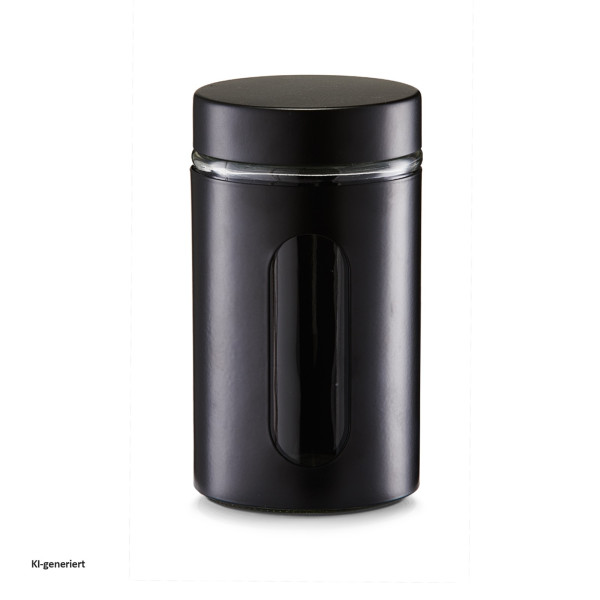 Vorratsglas, 900 ml, schwarz