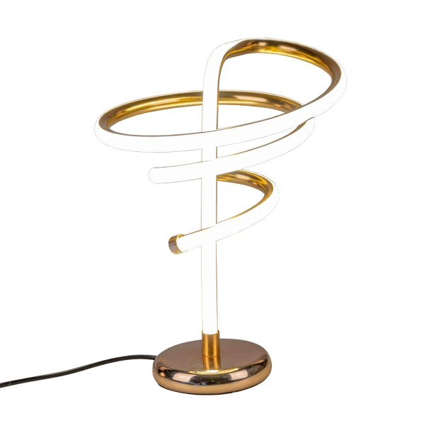 Formano aus Metall Gold LED Tischlampe Spirale