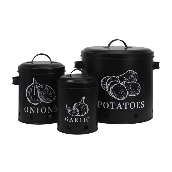 neuetischkultur Landhaus Schwarz Vorratsdosen 3er-Set