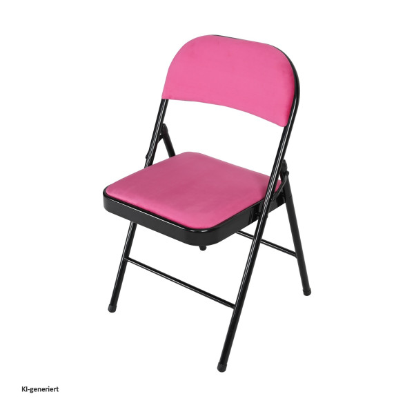 Klappstuhl Wedigo Velvet Pink