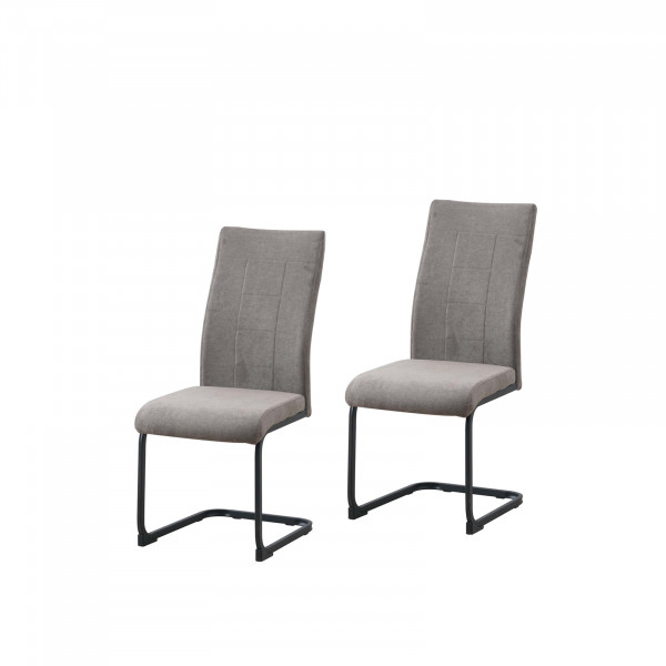 HTI-Line LennyP Schwingstuhl 2er-Set Braun