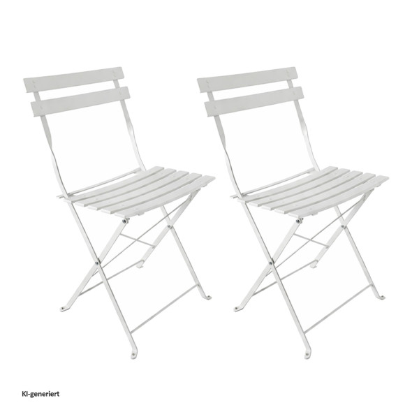 Gartenstuhl Basil creme 2er Set