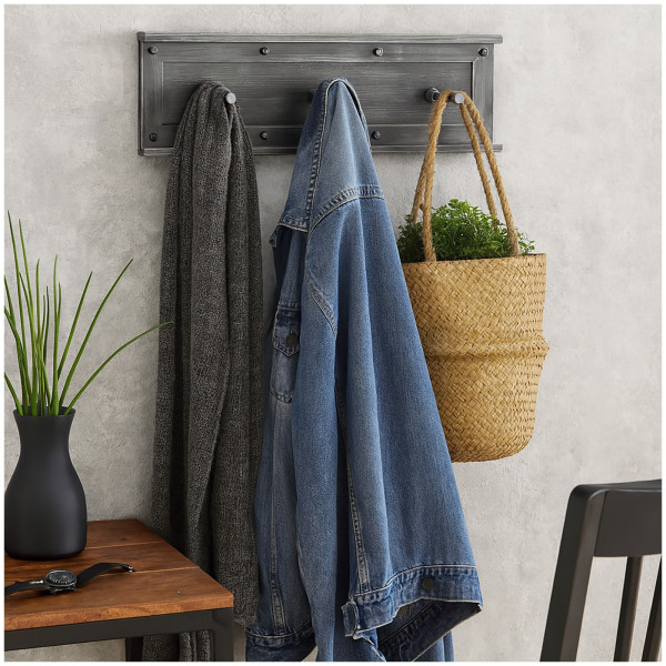 HTI-Living Kleiderhaken Garderobenleiste Industriestyle