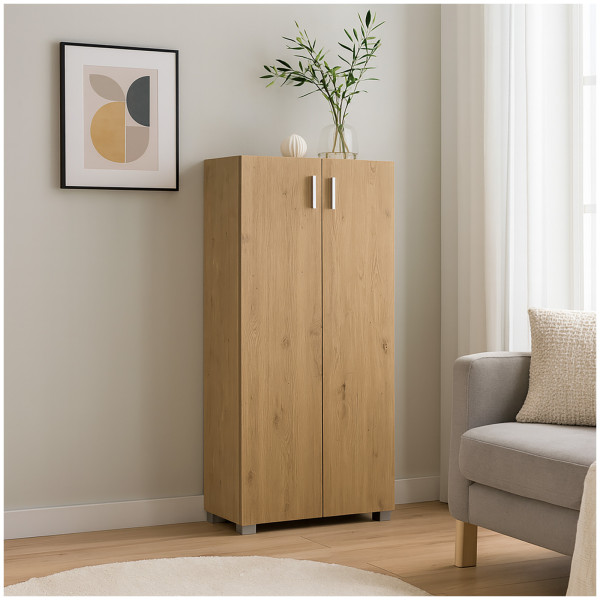 HTI-Living Schrank Stauraum 60 x 115 cm Sideboard Kommode 2 Türen Artisaneiche