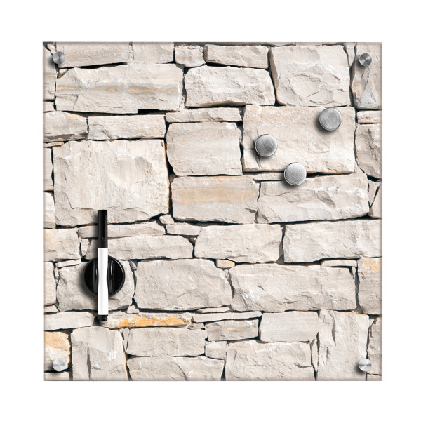 ZELLER Present Stone Memoboard Glas