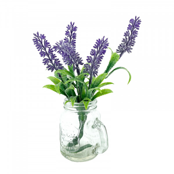 NTK-Collection Leilani Kunstblume Lavendel in Glaskrug