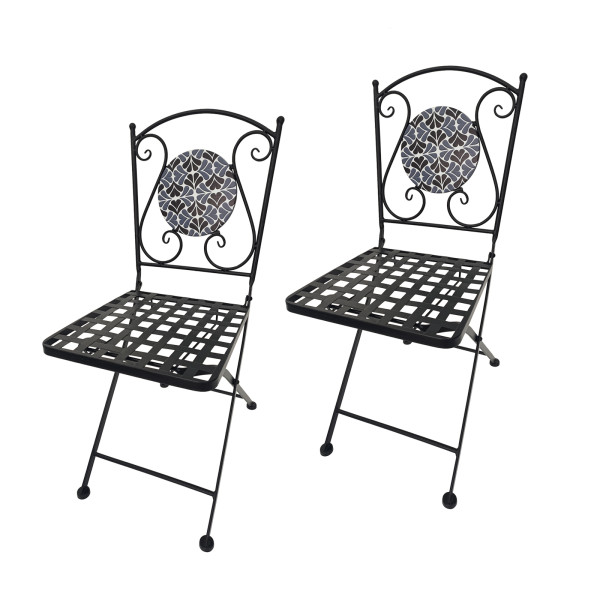 HTI-Living Celia Floral Gartenstühle 2 Stück