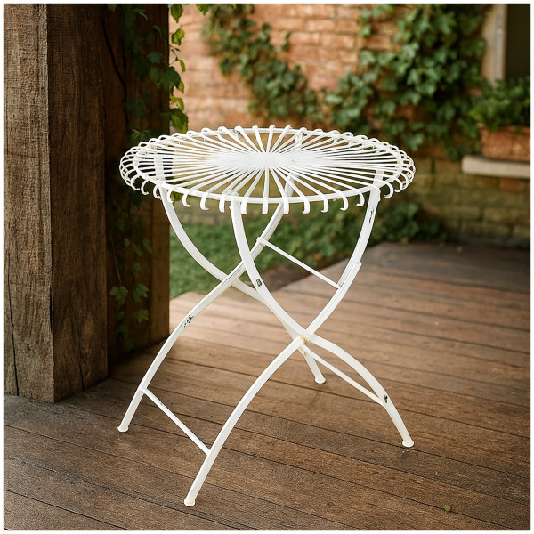 HTI-Living Rund Romantischer Metalltisch