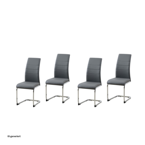 Schwingstuhl SallyC PU Grau