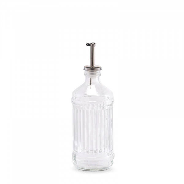 neuetischkultur Rillen-Glas Essig-/Ölflasche, 500 ml