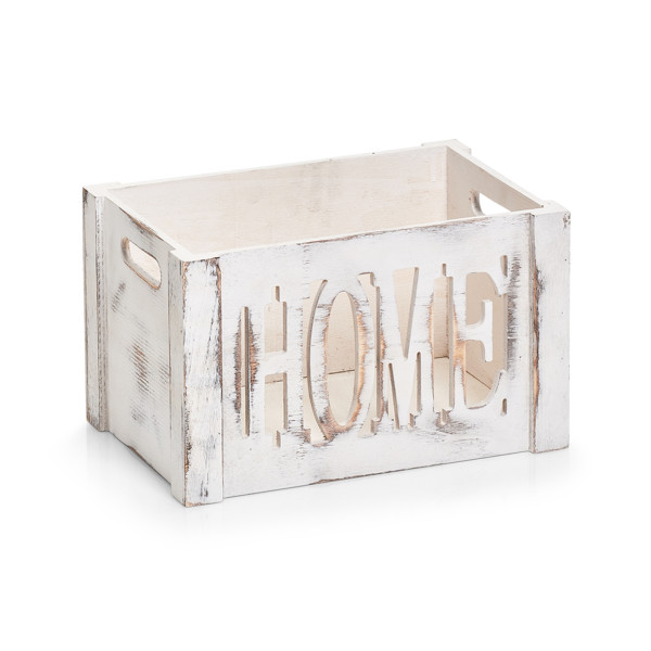 Aufbewahrungskiste "home" Holz 30x20x18