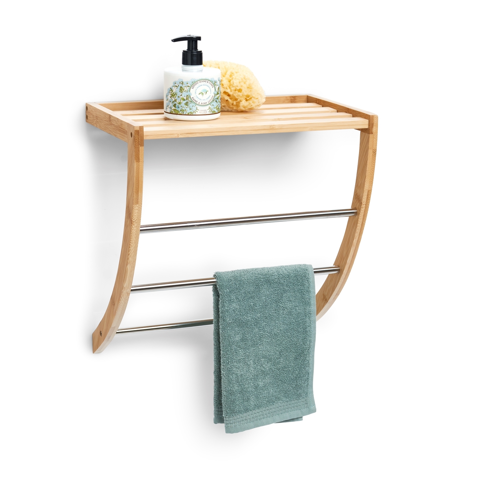 ZELLER Present Aufbewahrung Möbel | Badezimmer Ordnung- | | | HTI Handtuchhalter & Handtuchhalter Bambus 