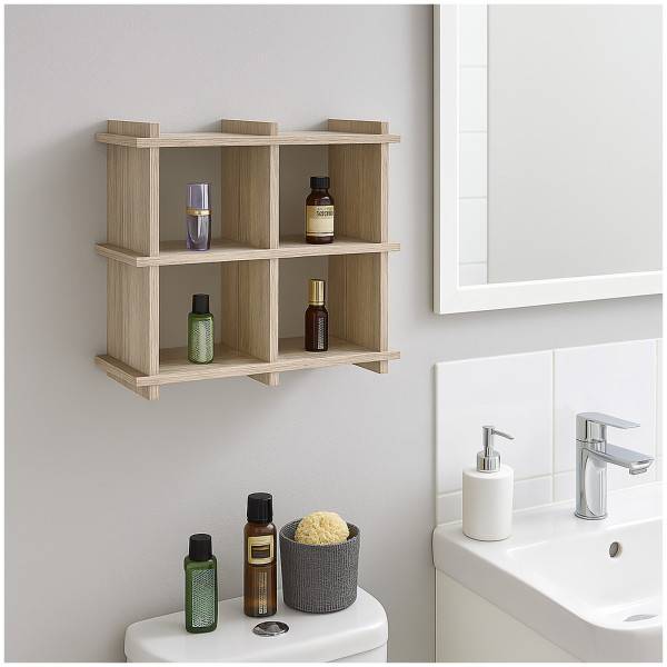 HTI-Living dekorativ und praktisch Wandregal aus MDF mit 4 Fächern