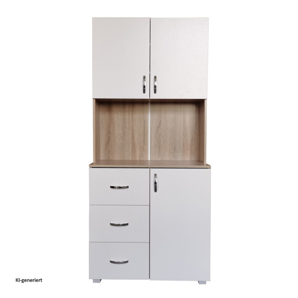 Küchenschrank Blanca Sonoma Weiß