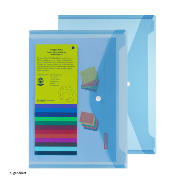 Dokumententasche A4 PP transl. 2er Set