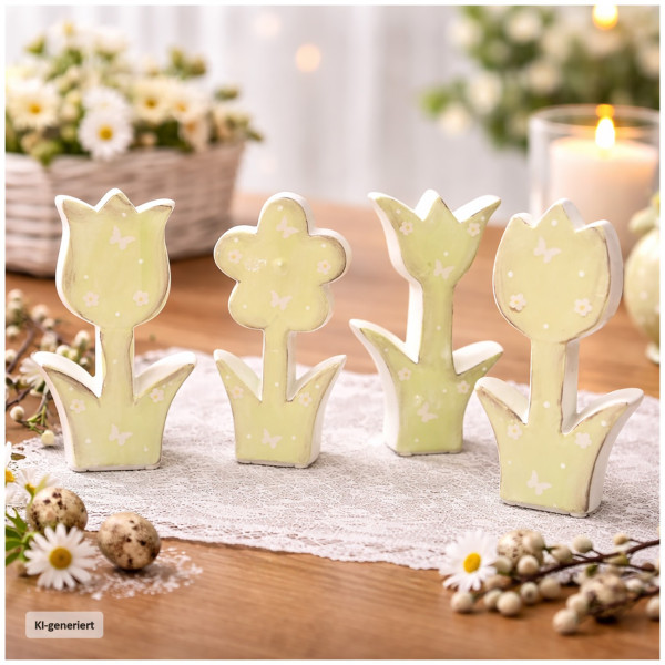 Blumen Spring Festival Green 4er Set