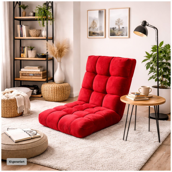 Bodensessel Agosta rot