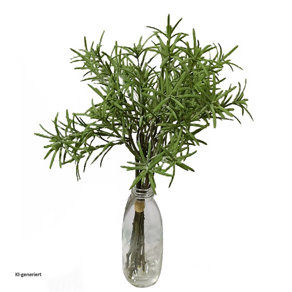 Rosmarin in Vase, Flora, Kunstpflanze