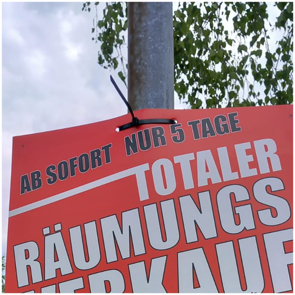 HTI-Living Ideal für Straßenlampen, Bäume und Zäune Kabelbinder für Plakatbefestigung 1 m