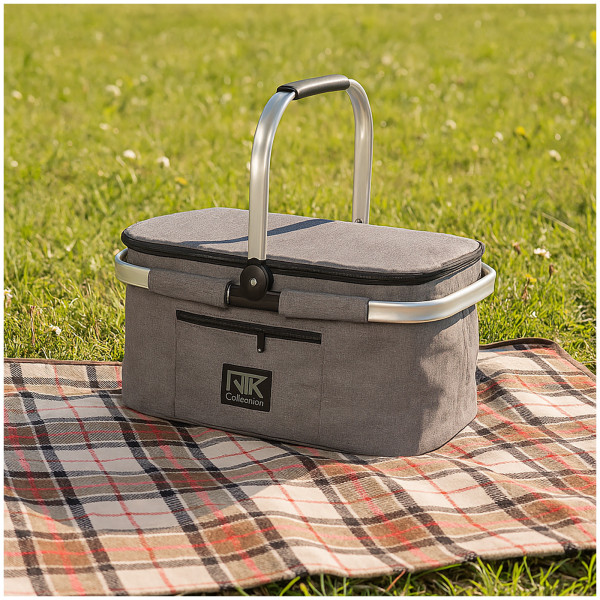 NTK-Collection 33 Liter mit Reißverschluss Faltbarer Thermo Einkaufskorb