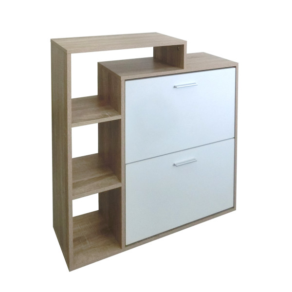 HTI-Living Lisa Sonoma-Weiß Schuhschrank