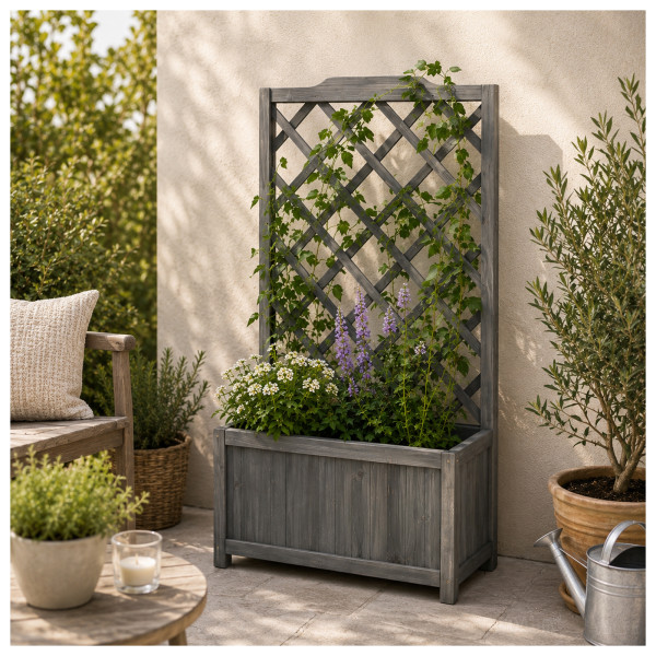 Blumenkasten Heidi 3 XL Grau