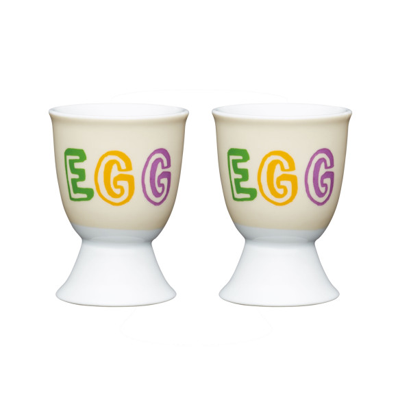 KitchenCraft Dippy Egg Eierbecher aus Porzellan