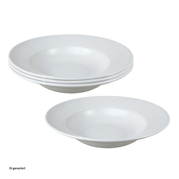Pastateller Antonia weiß Keramik 4er Set