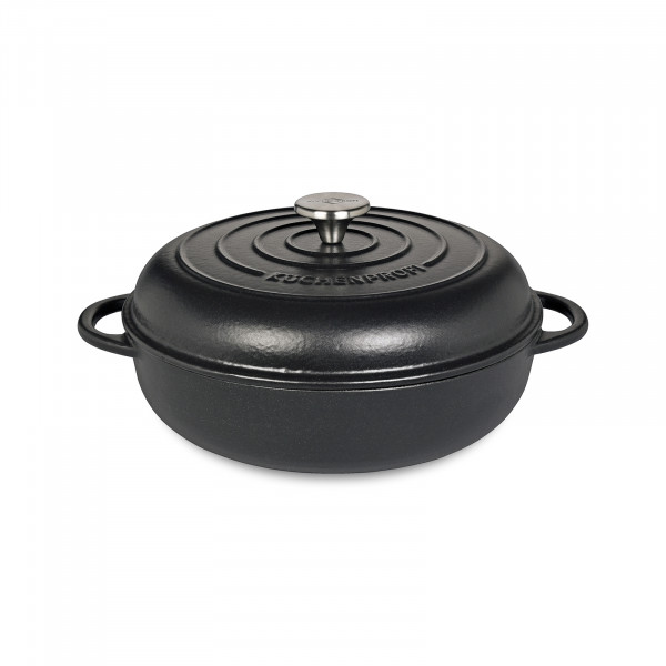 Küchenprofi mit hohem Deckel Gourmetpfanne
