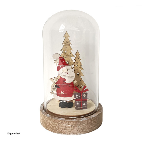Weihnachtsdeko Weihnachtsmann mit Geschenk