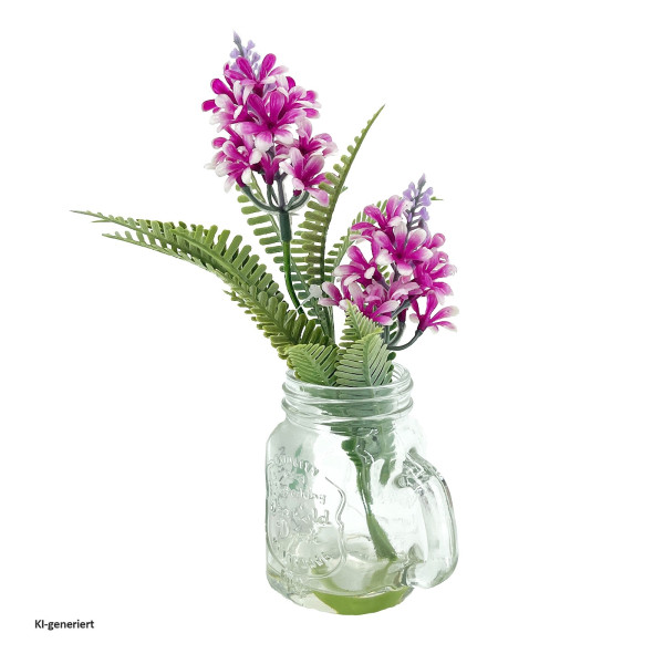 Hyazinthen im Glas, Kunstblume