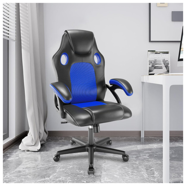 Drehstuhl Daytona Eco blau PVC