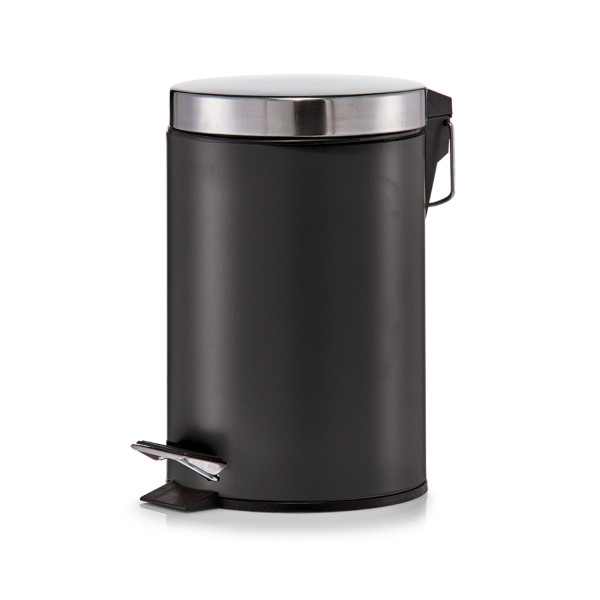 Kosmetikeimer, 3 ltr., Metall/Edelstahl, schwarz