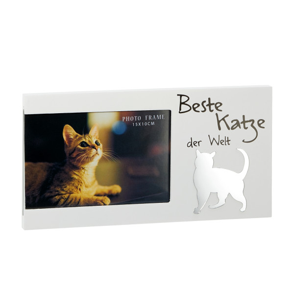 HTI-Living "Beste Katze der Welt" Bilderrahmen 15 x 10 mit Spruch