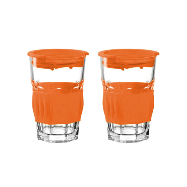 GK/To go Becher 420ml orange Materialmix