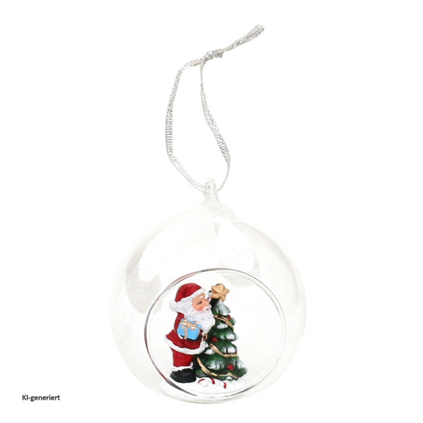 Polyresin Figuren Weihnachtsmann mit Geschenken i