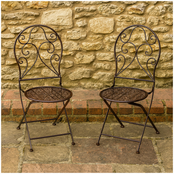 HTI-Line Lani Braun Gartenstuhl 2er-Set