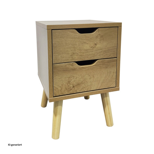 Nachtschrank 2 Schubkästen Thekla 2945 Baumscheibe