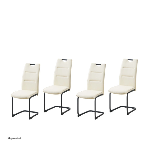Schwingstuhl DannyP PU Creme