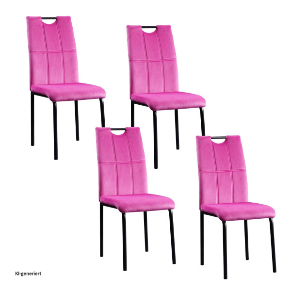 Stuhl Denton Velvet pink