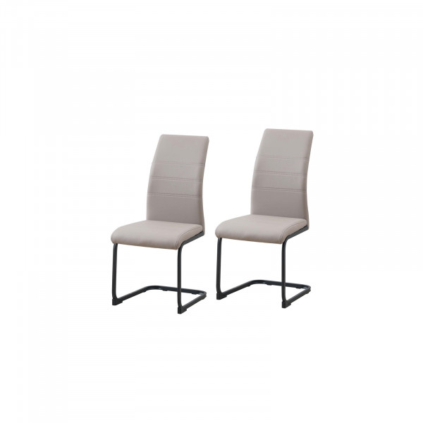 HTI-Line SallyP Schwingstuhl 2er Set PU cappuccino