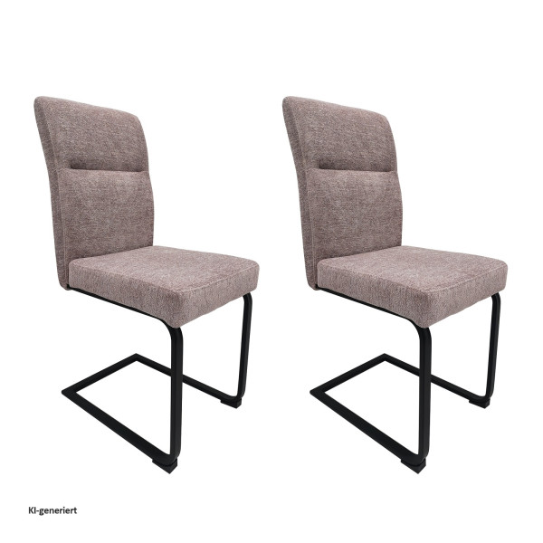 Schwingstuhl Liron 2er Cappuccino