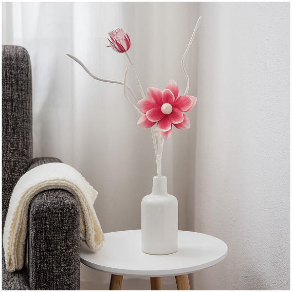 Blütenzweig 54 cm weiß rosa