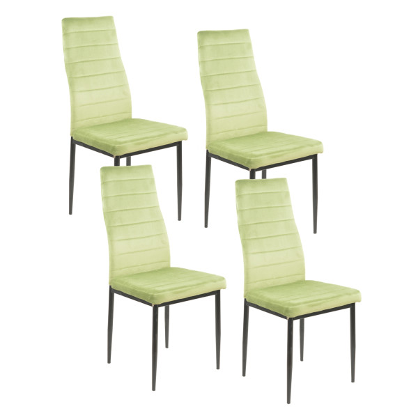 Stuhl Memphis Velvet Hellgrün