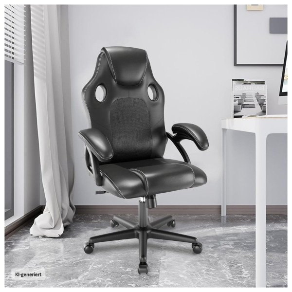 Drehstuhl Daytona Eco schwarz PVC