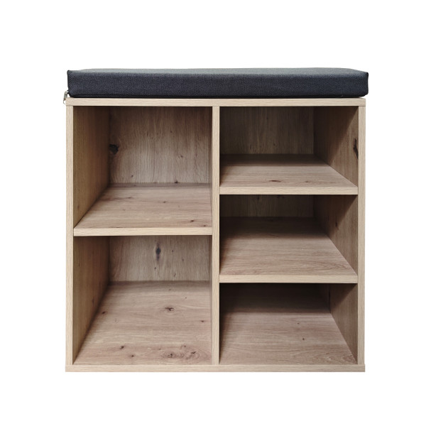 HTI-Living 5 Regalfächer Artisaneiche Schuhbank Katja