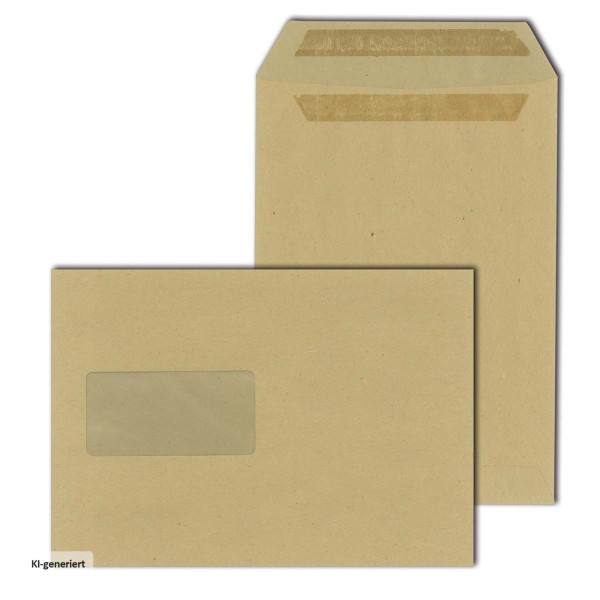 Versandtaschen DIN C5 selbstklebend natron braun
